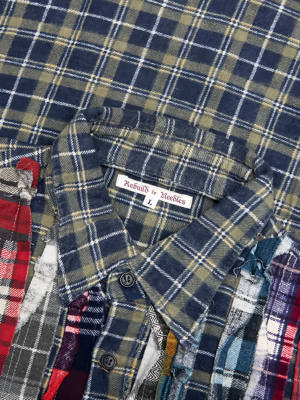Needles Ribbon-flannel Patchwork Shirt In Multi