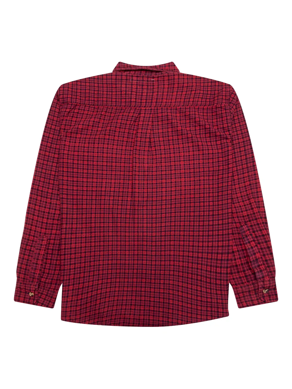Needles ribbon-detailed plaid shirt - Rood