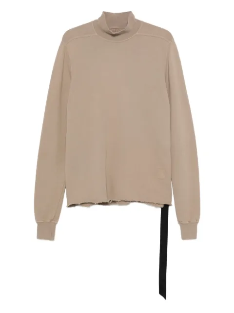 Rick Owens DRKSHDW DRKSHDW mock-neck frayed-hem sweater
