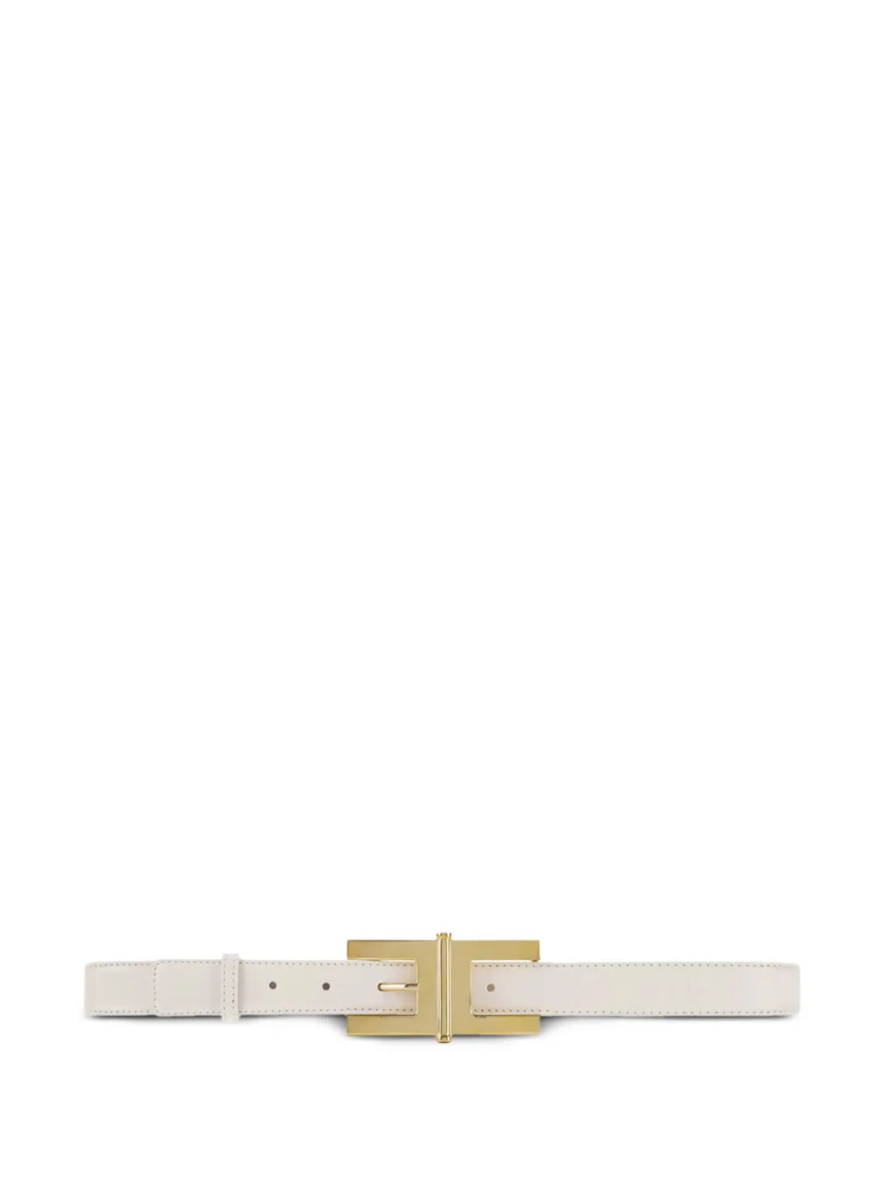 Elisabetta Franchi logo-buckle belt | White | Image 1