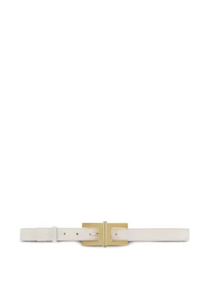 TWINSET logo-buckle Belt | White | FARFETCH IL