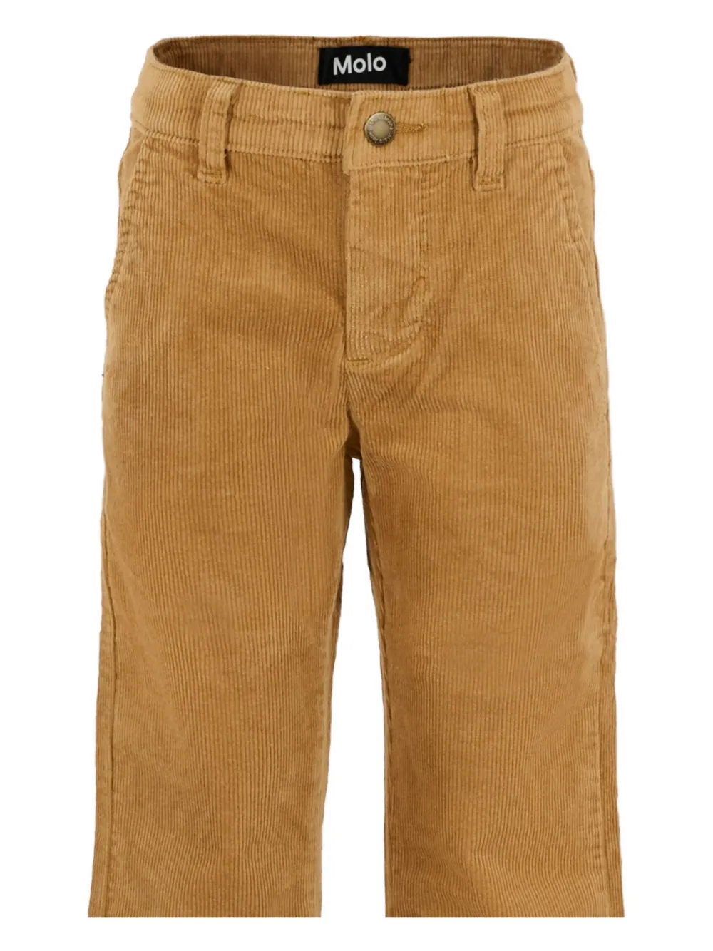 Molo Corduroy Flared Trousers In Brown