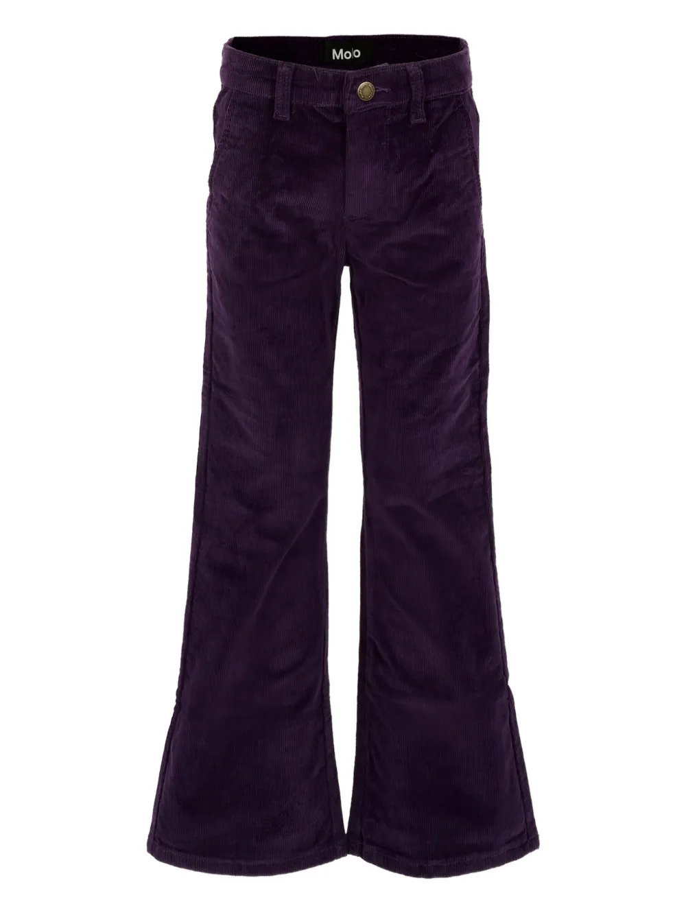 Molo corduroy flared trousers | Purple | Image 1