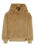 Molo faux-fur hooded top - Neutrals