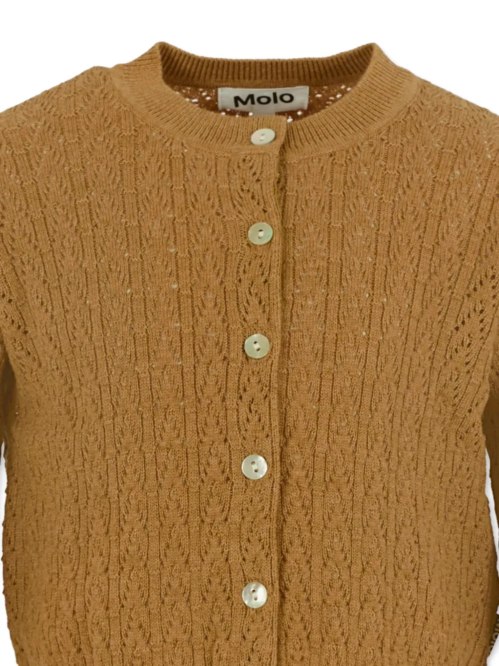 Molo Kabelgebreid vest Bruin