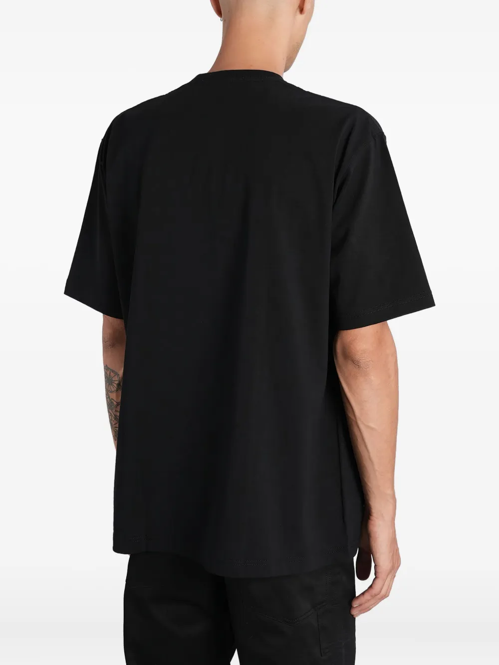 Junya Watanabe MAN T-shirt met ronde hals Zwart