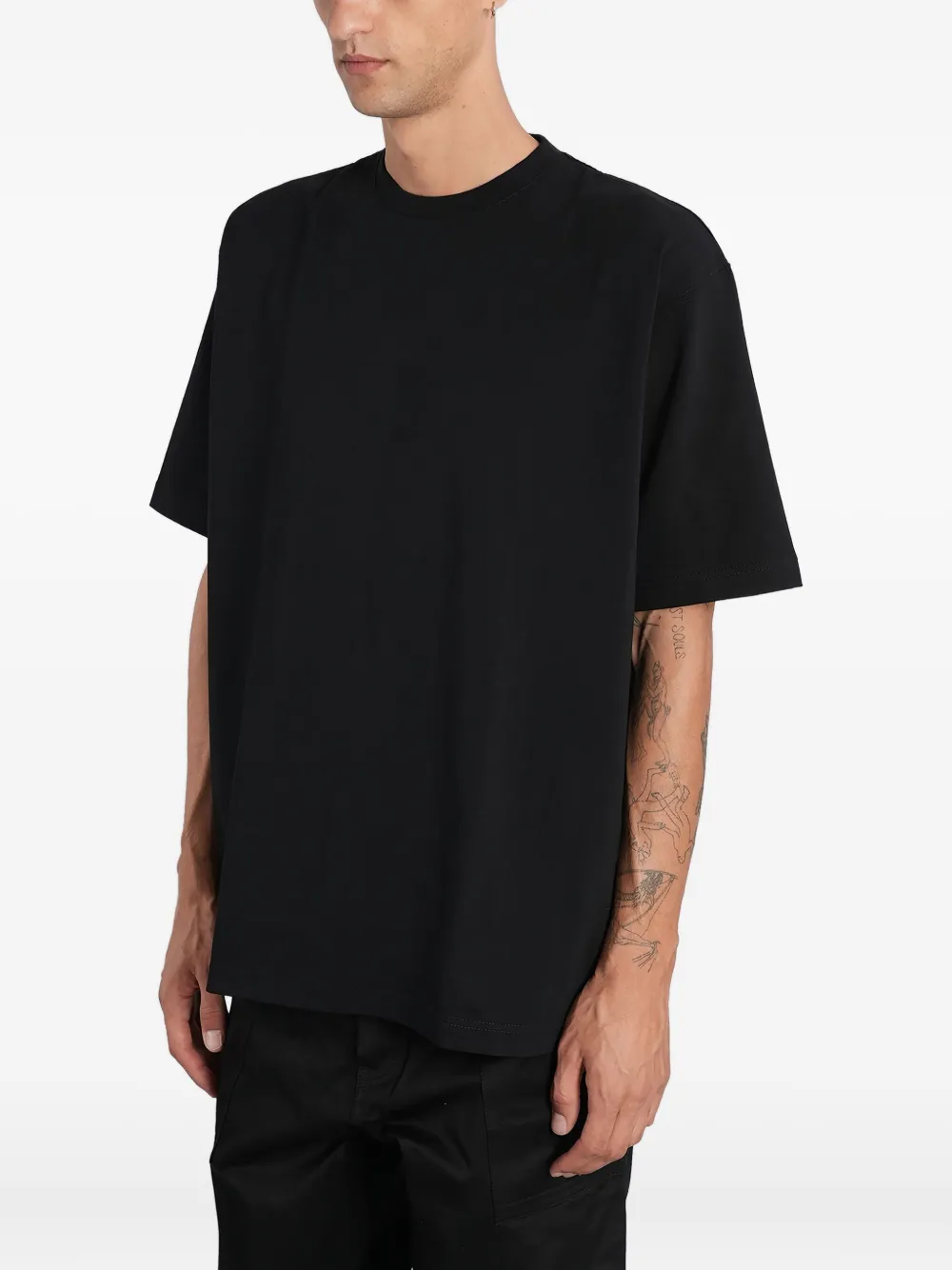 Junya Watanabe MAN T-shirt met ronde hals Zwart