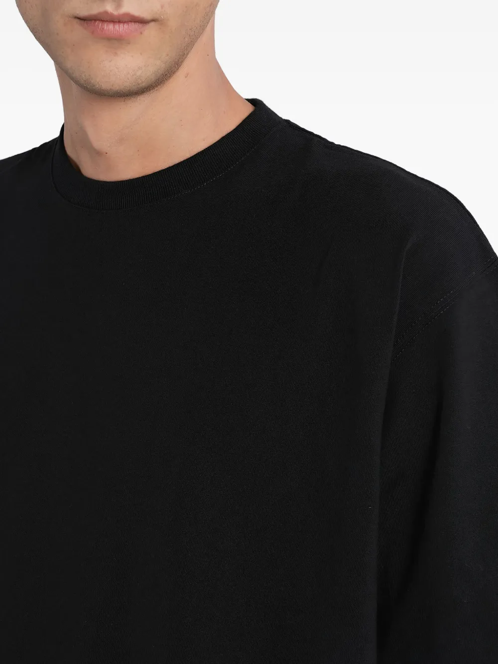 Junya Watanabe MAN T-shirt met ronde hals Zwart