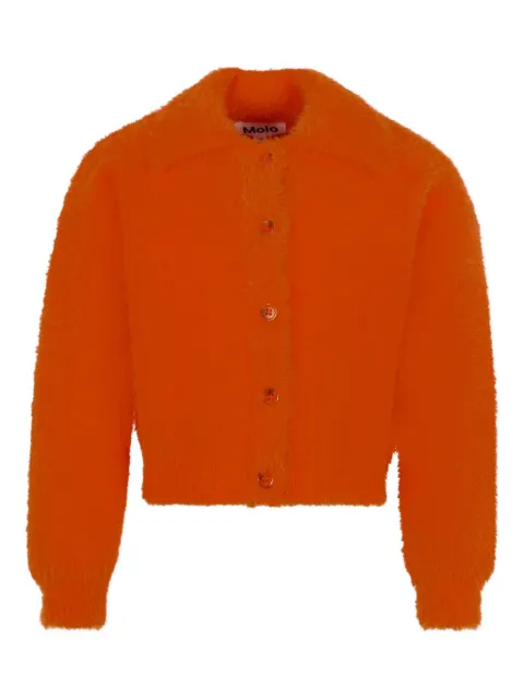 Molo fuzzy-collared cardigan