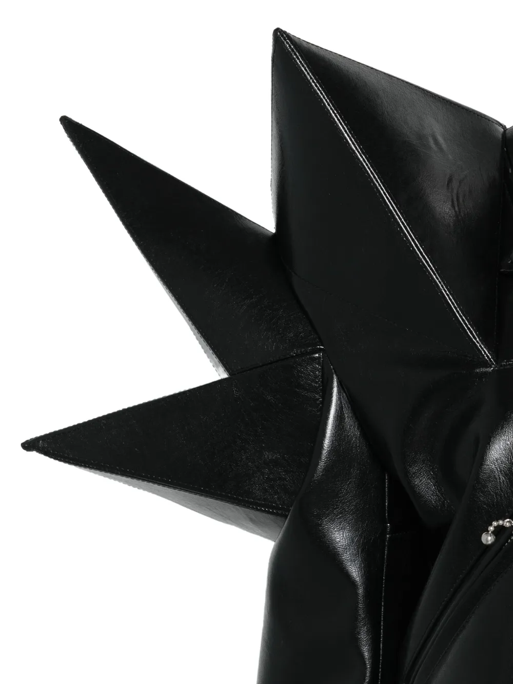 Junya Watanabe spike-detail Leather Biker Jacket | Black | FARFETCH