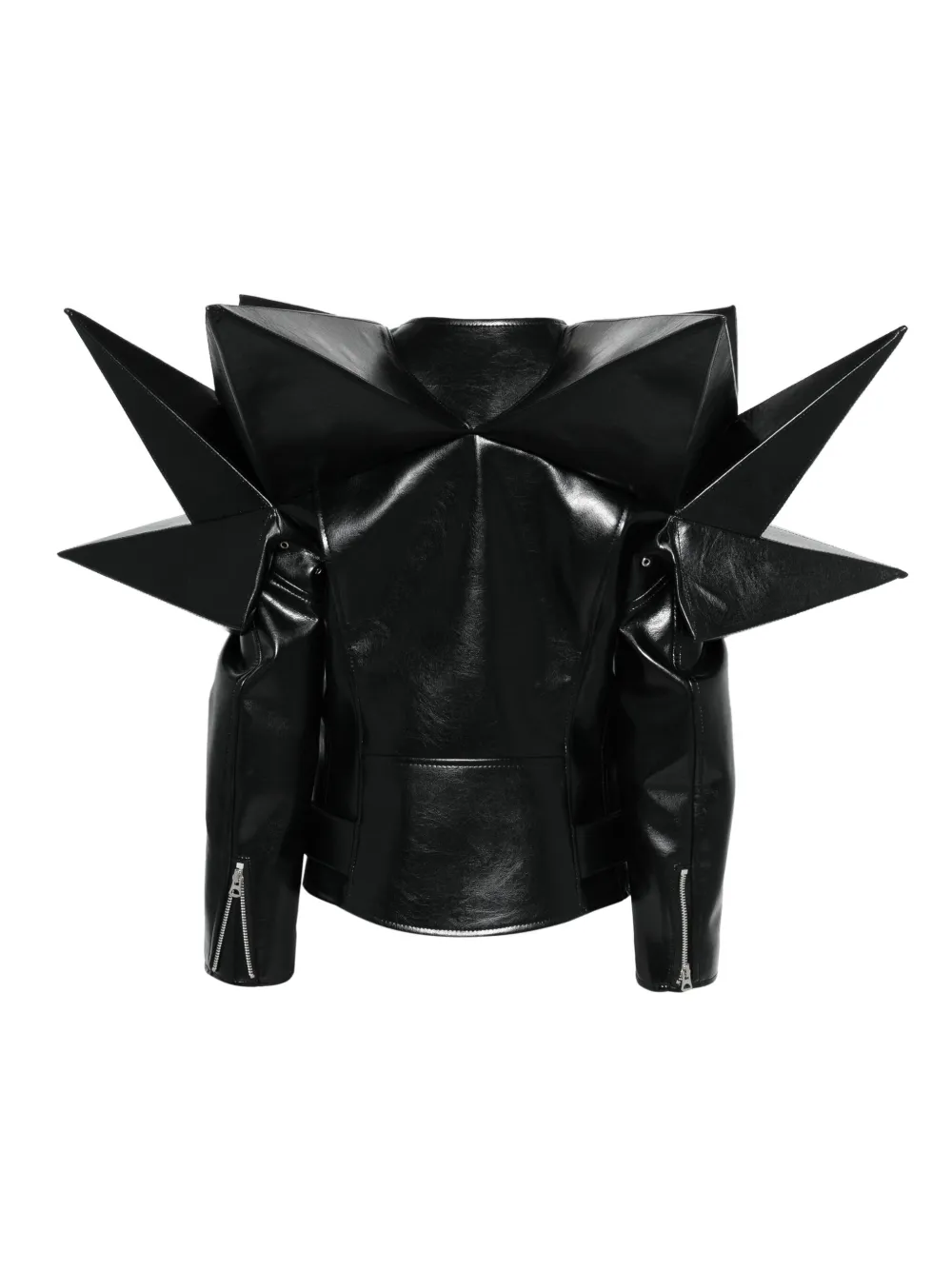 Junya Watanabe spike-detail leather biker jacket | Biker Jackets | Image 2