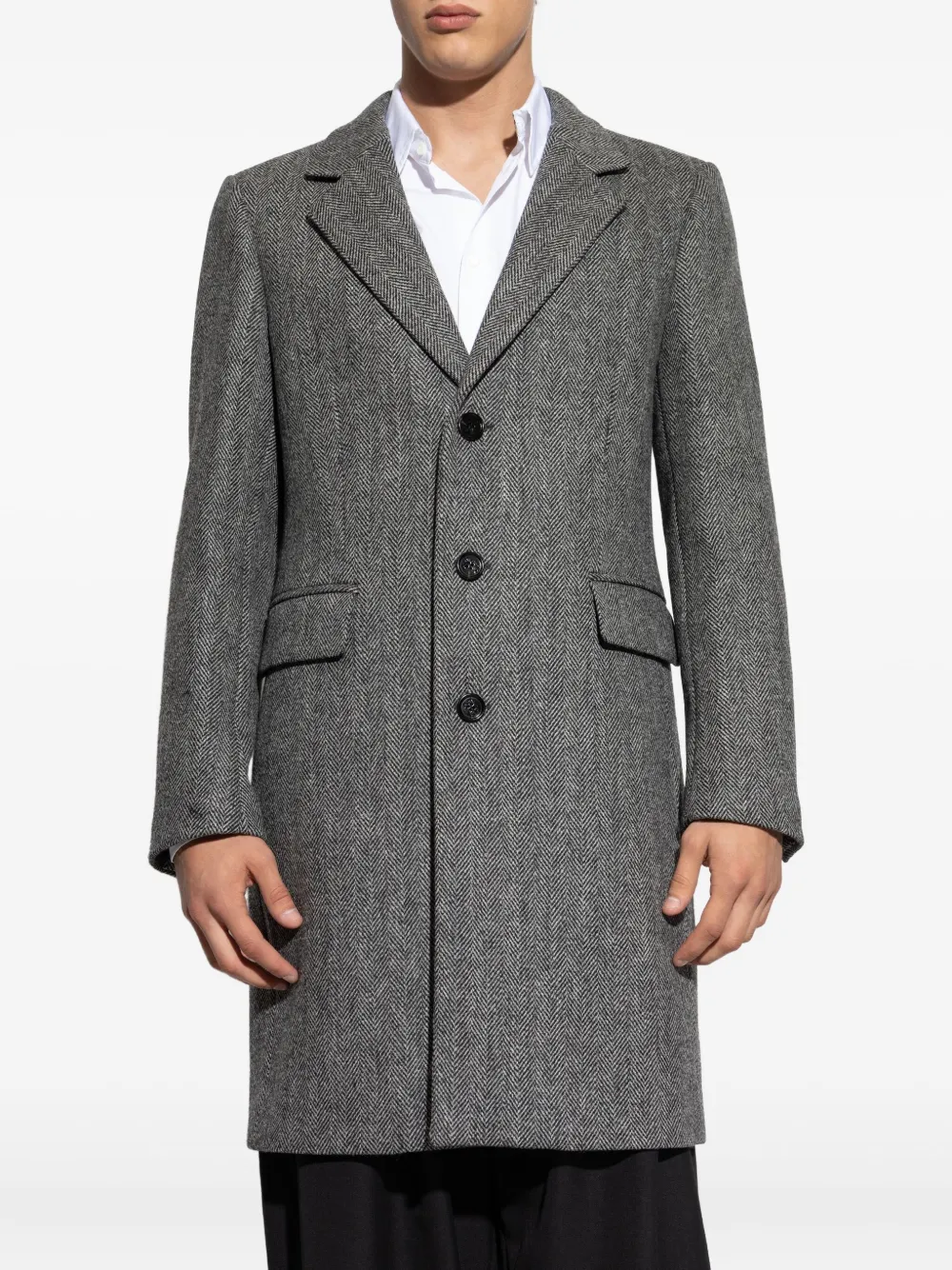 Burberry Jas met visgraatpatroon Grijs