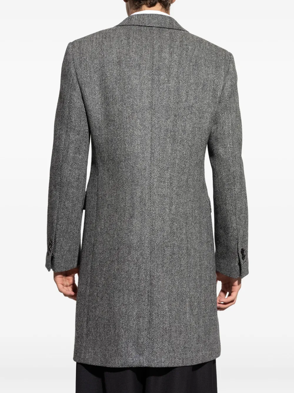 Burberry Jas met visgraatpatroon Grijs