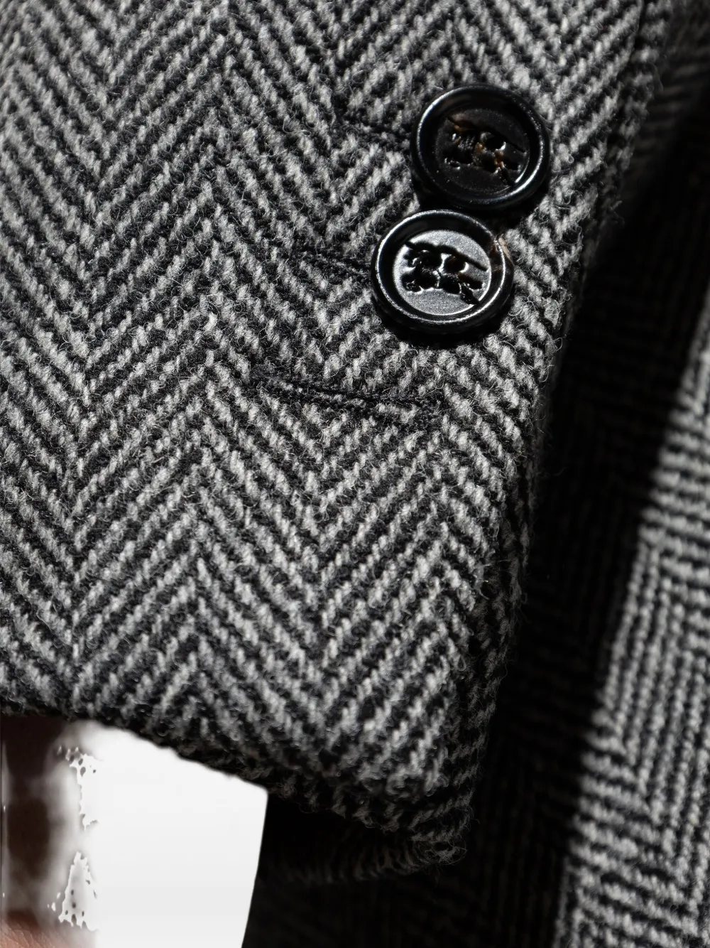 Burberry Jas met visgraatpatroon Grijs