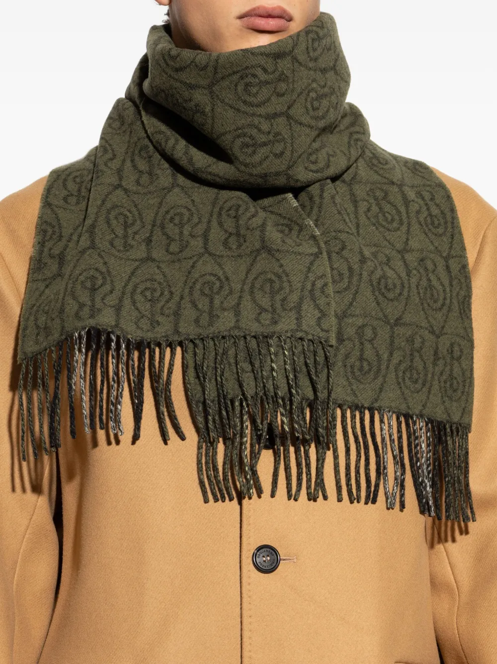 Burberry Sjaal met monogram Groen