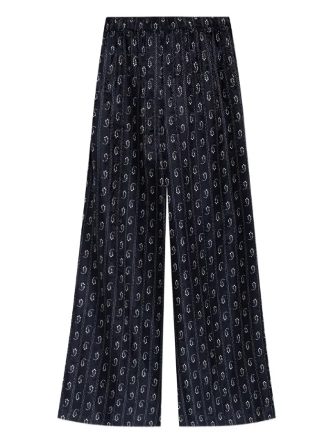 Tory Burch paisley print wide-leg trousers