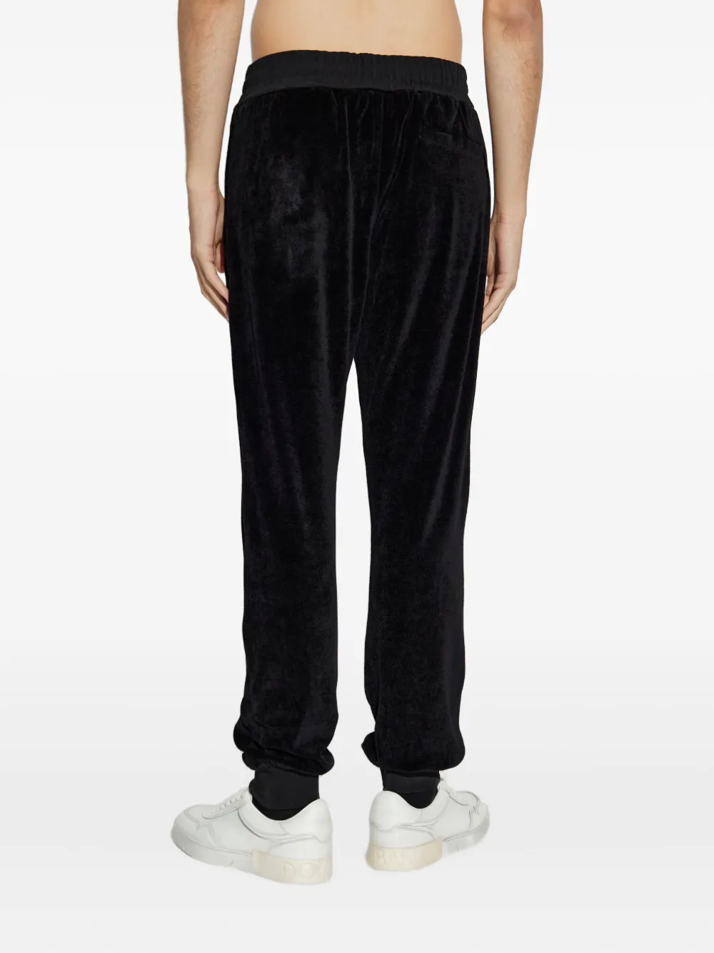 Versace Medusa-embroidered Track Pants In Black