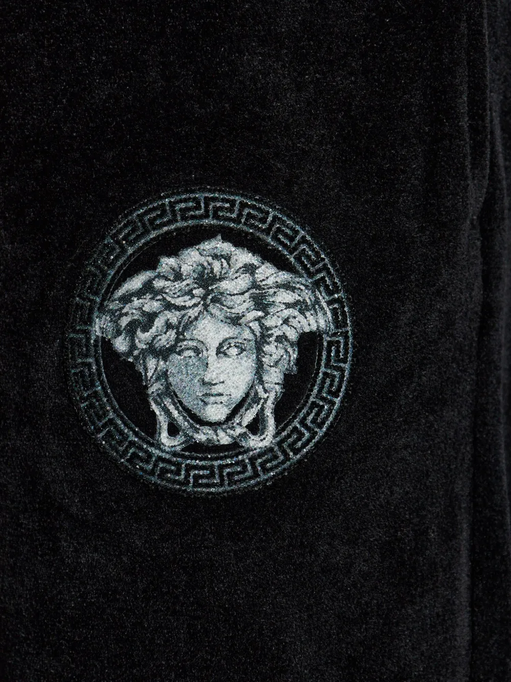 Versace Medusa-embroidered Track Pants In Black