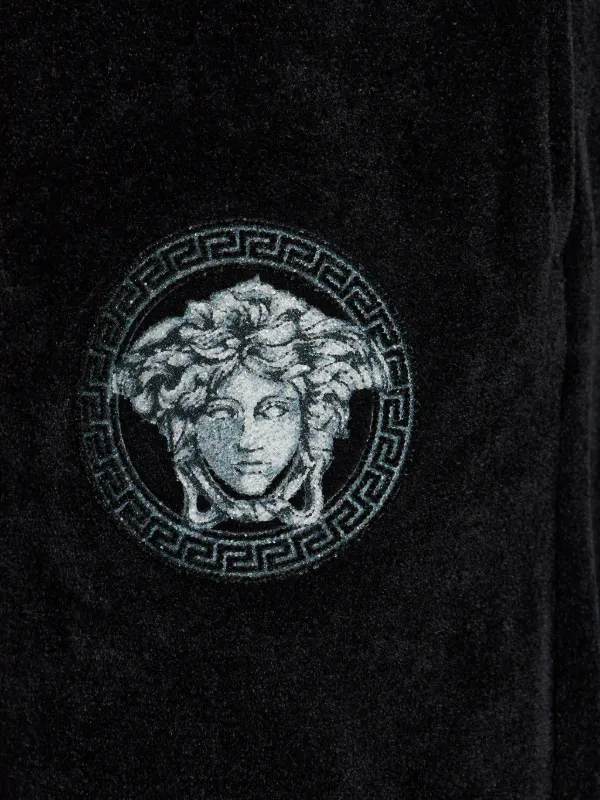 Versace Medusa-embroidered Track Pants | Black | FARFETCH