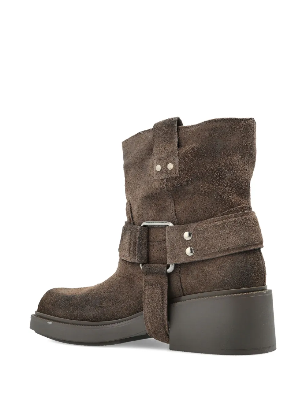 Vic Matie Suede Ankle Boots In Brown