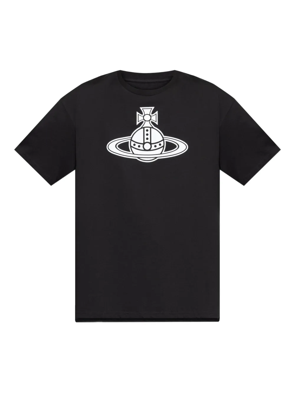 Vivienne Westwood Paris Orb Oversized T-shirt Cotton Black Xl Unisex In Black