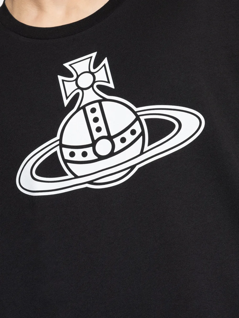 Vivienne Westwood Paris Orb Oversized T-shirt Cotton Black Xl Unisex In Black