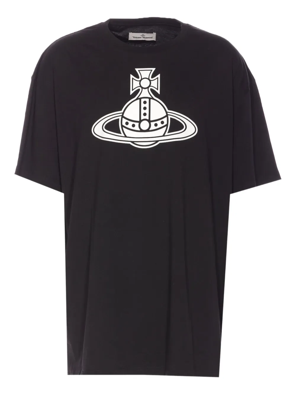 Vivienne Westwood playera Paris de algodón con estampado Orb | negro | Image 1