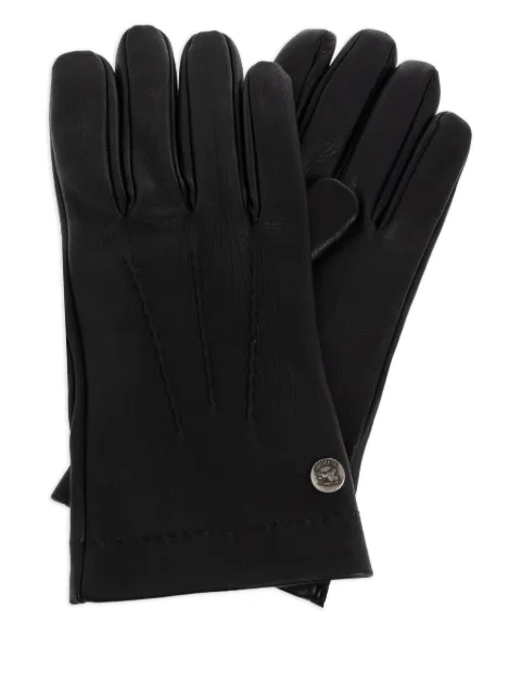 Burberry topstitch leather gloves