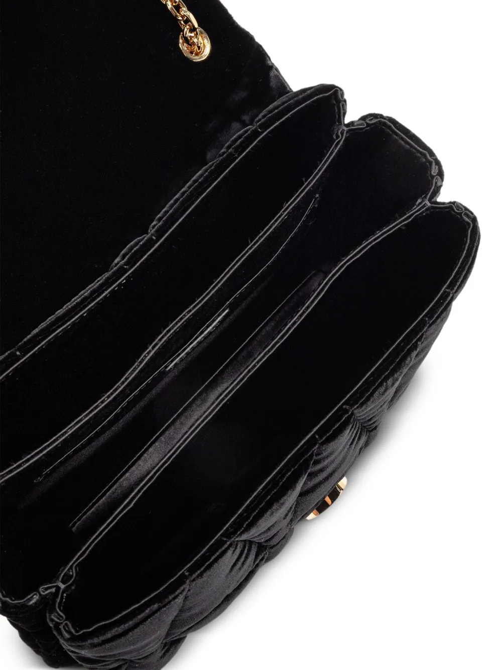 Versace quilted chain tote bag Zwart