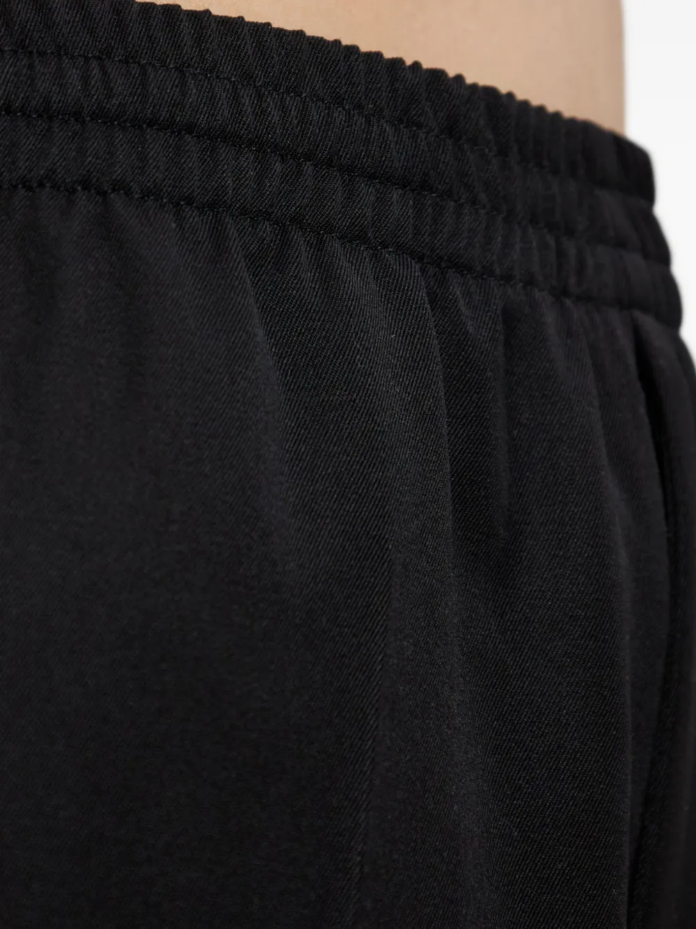 Balenciaga Elastic Waist Casual Pants In Black