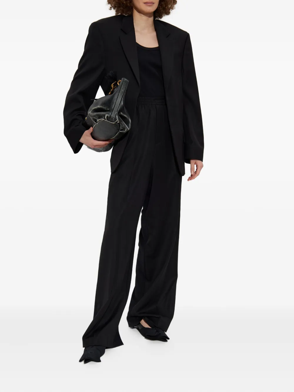 Balenciaga elastic-waist trousers - Zwart
