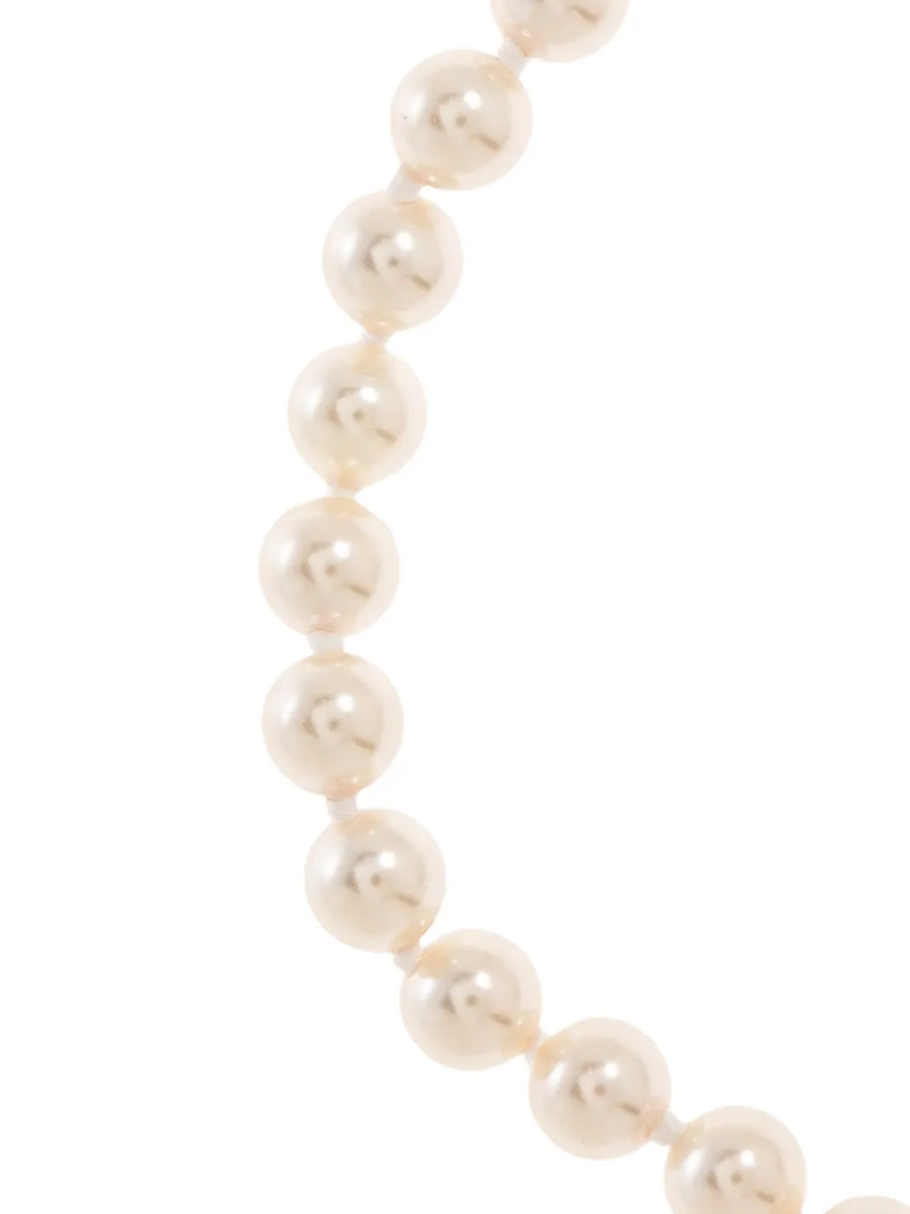 Vivienne Westwood Pearl Bow Bracelet In Metallic