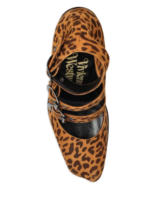 Vivienne Westwood Zapatillas Con Estampado De Leopardo y Tacón De