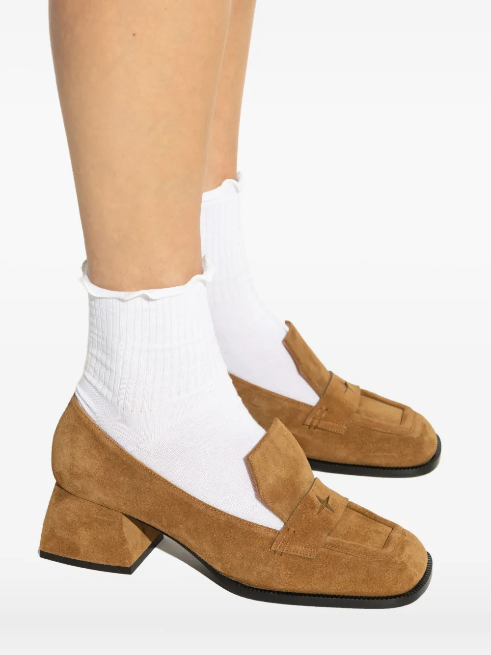 Nodaleto 50mm Bulla Cara loafers Brown