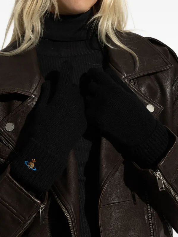 Vivienne Westwood オーブ 手袋 | ブラック | FARFETCH JP