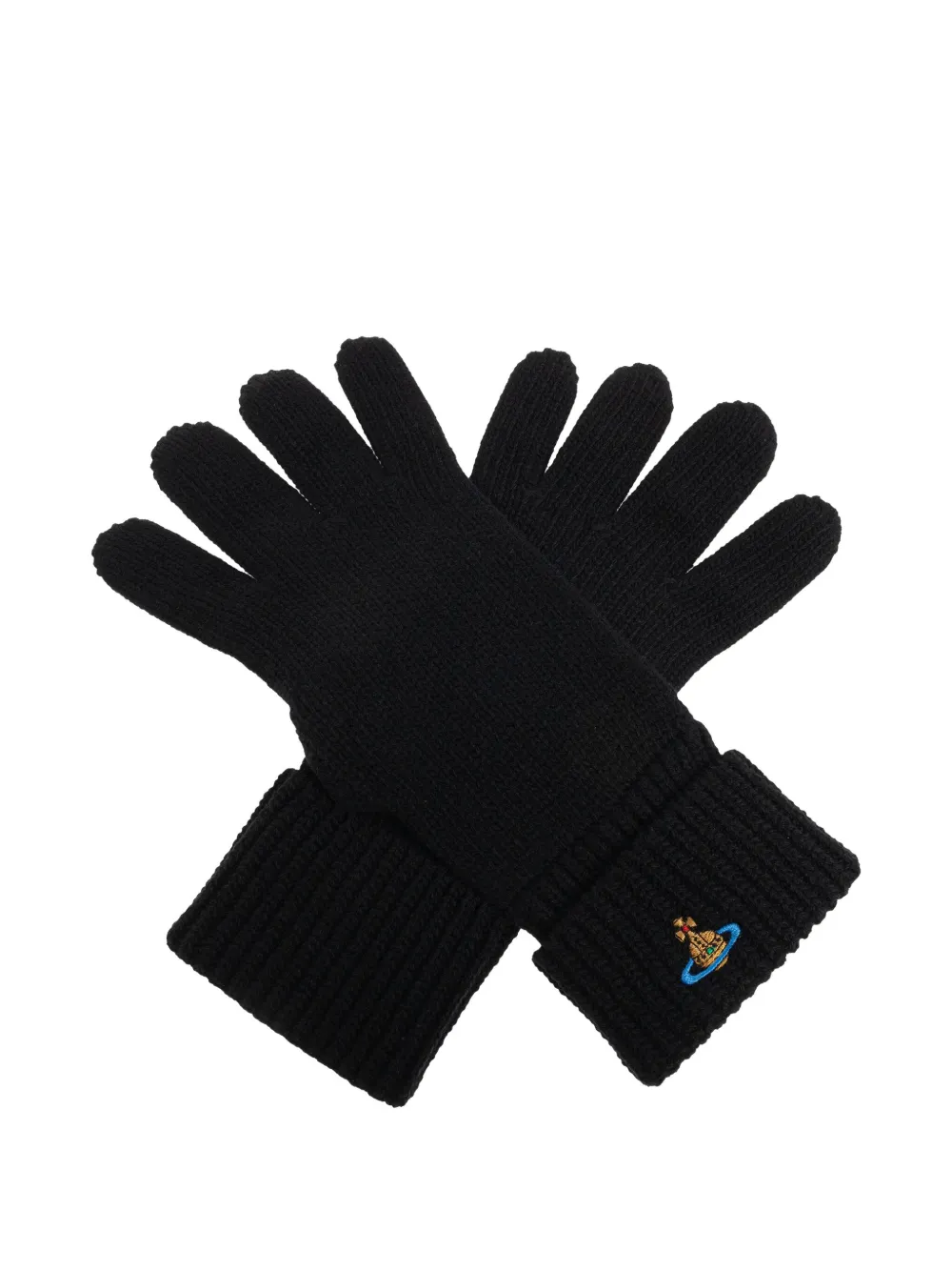 Vivienne Westwood Orb-embroidered gloves | Black | Image 1