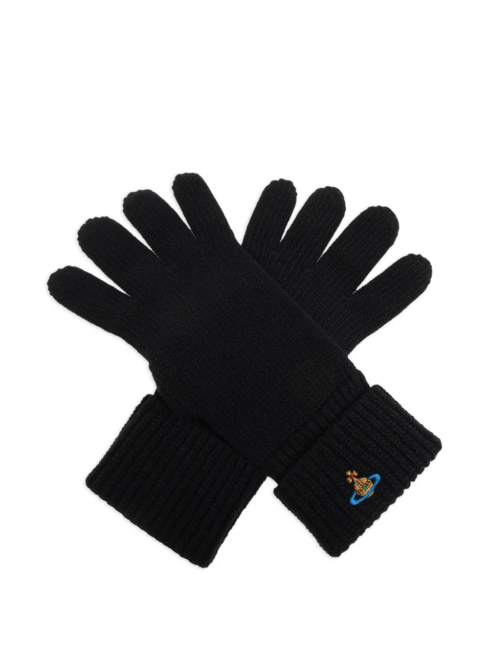 Vivienne Westwood Orb-embroidered gloves | Black | Image 1
