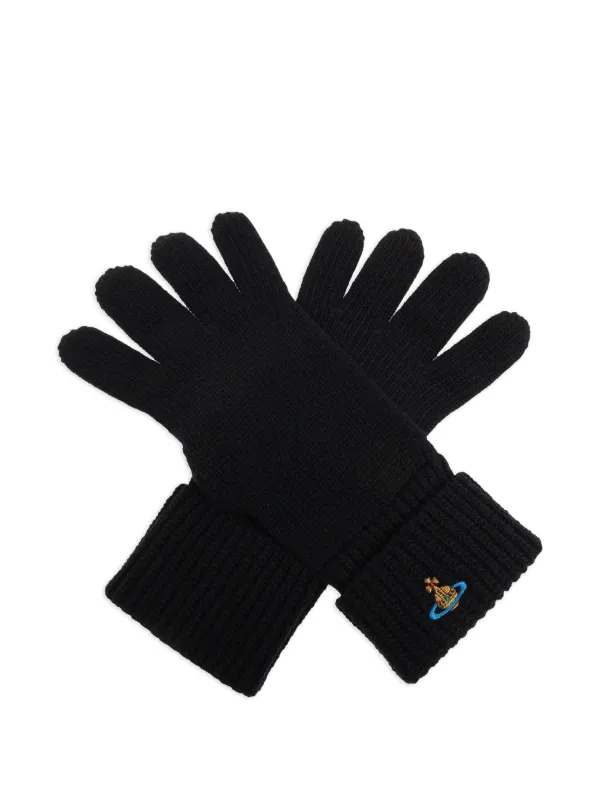 【極美品】Vivienne Westwood レザー 手袋 ブラック オーブ Vivienne Westwood オーブ 手袋 | ブラック | FARFETCH JP