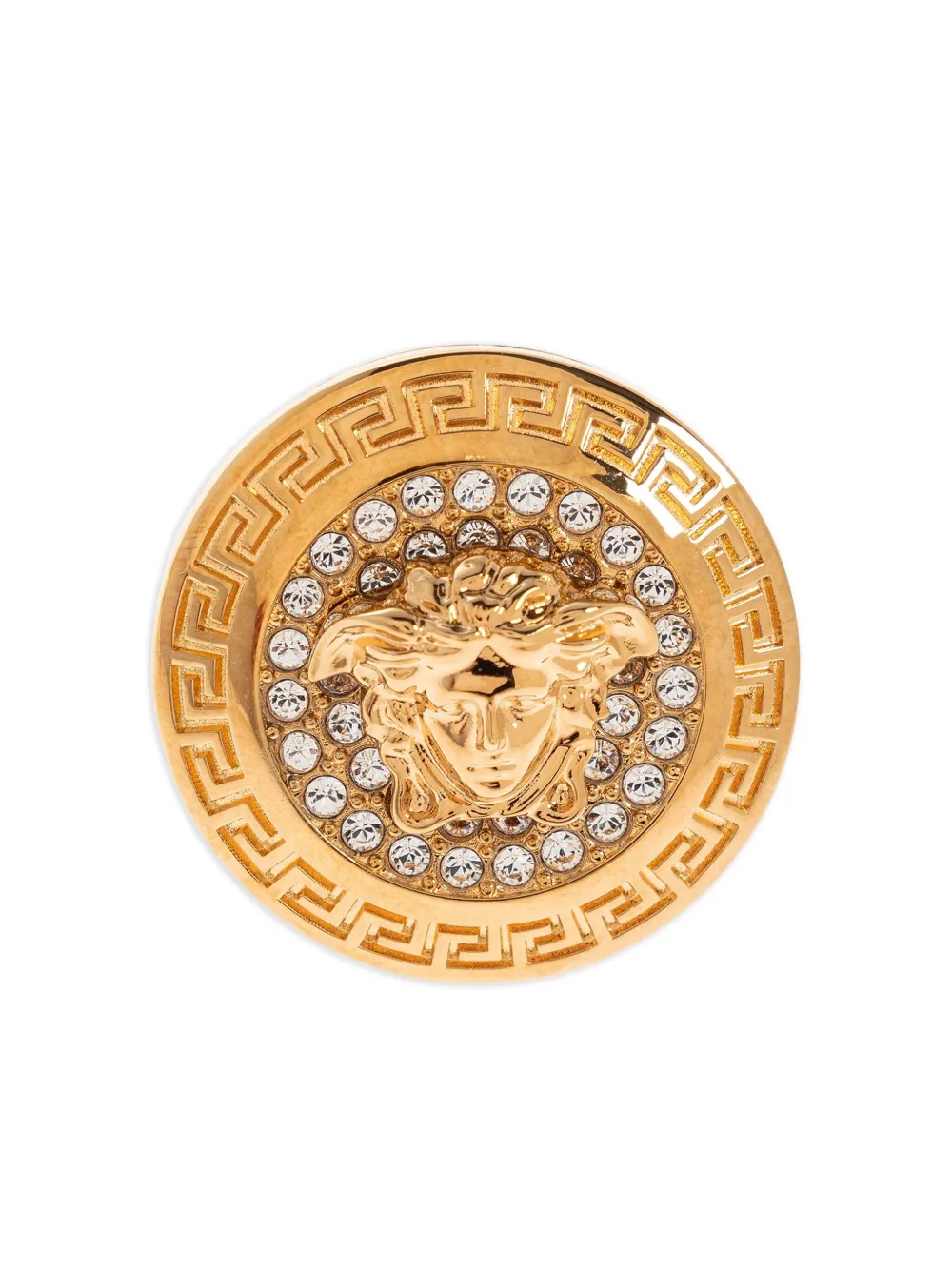 Versace خاتم مستدير بزينة رأس ميدوسا | ذهبي | Image 1