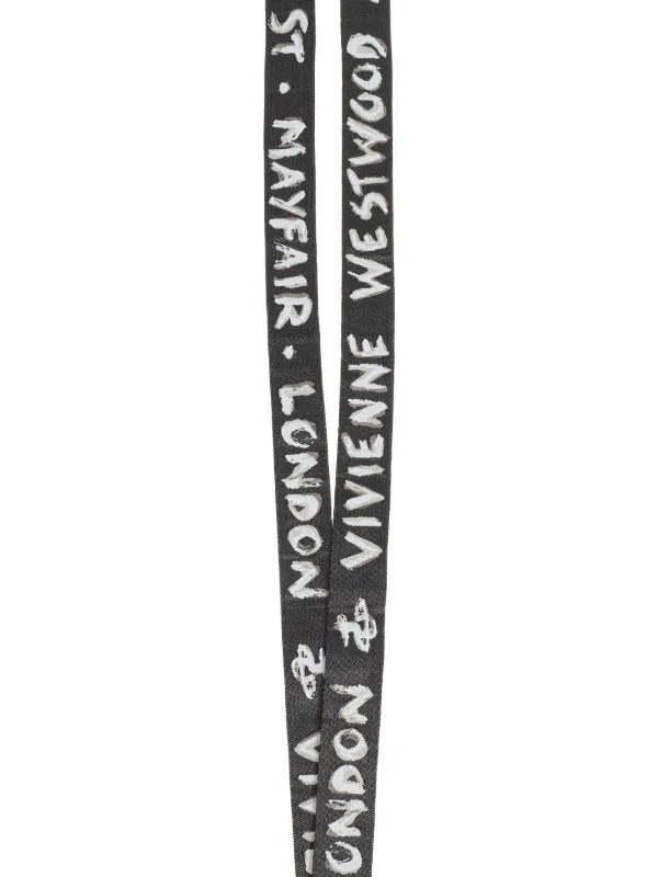 Vivienne Westwood logo-print Keyring | Black | FARFETCH
