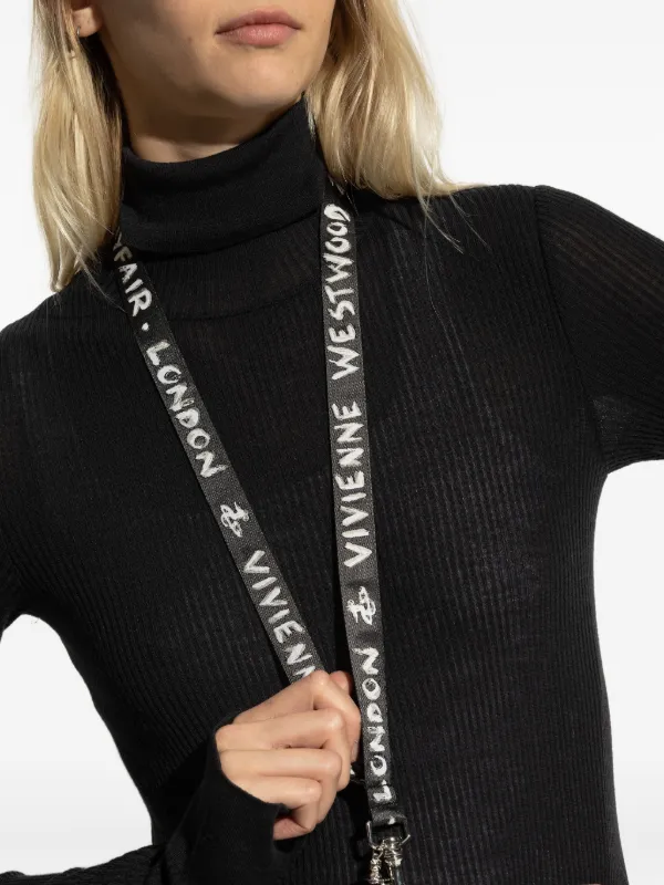 Vivienne Westwood logo-print Keyring | Black | FARFETCH