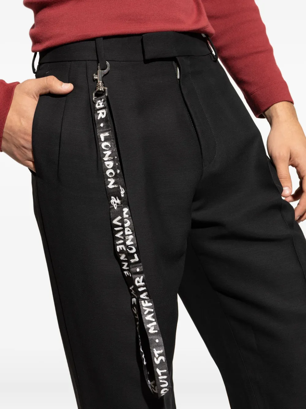 Vivienne Westwood Sleutelhanger met logoprint Zwart