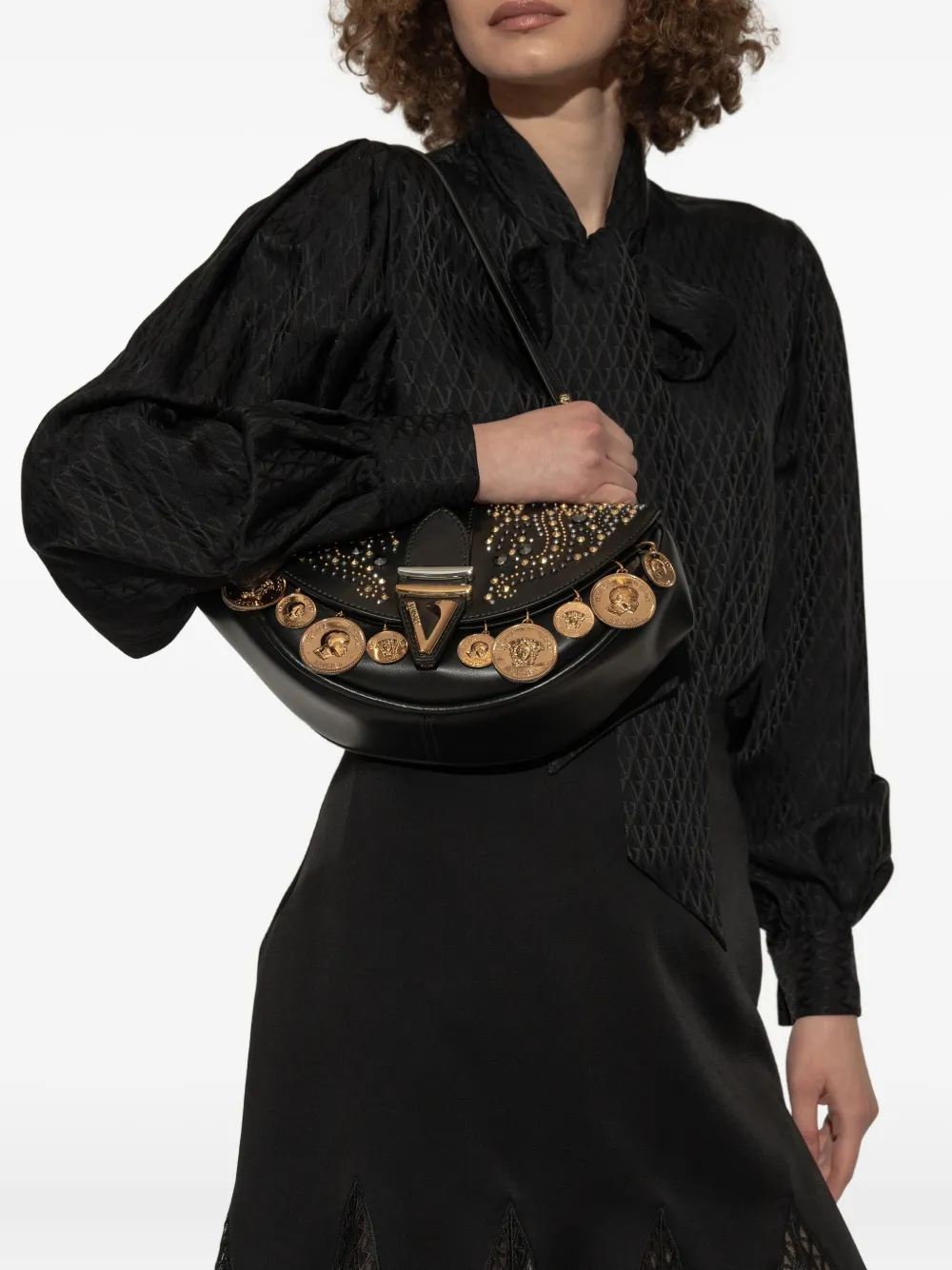 Versace Virtus schoudertas - Zwart