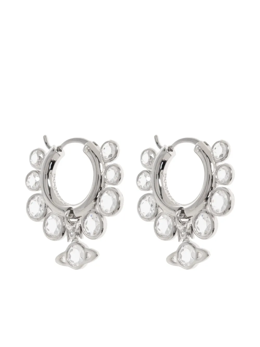 Vivienne Westwood Jenia Hoop Earrings In Silver