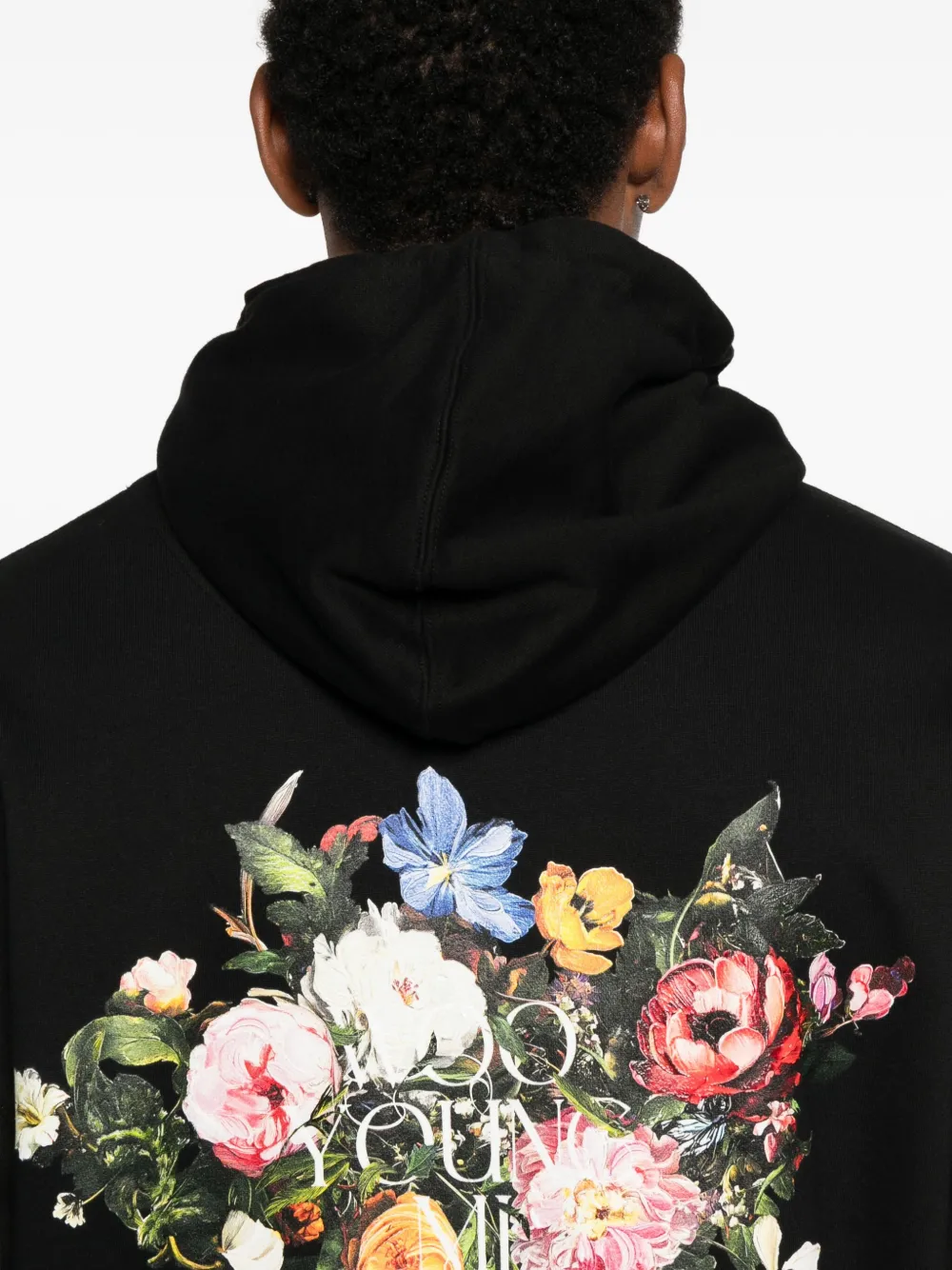 Wooyoungmi Logo-embroidered Hoodie In Black