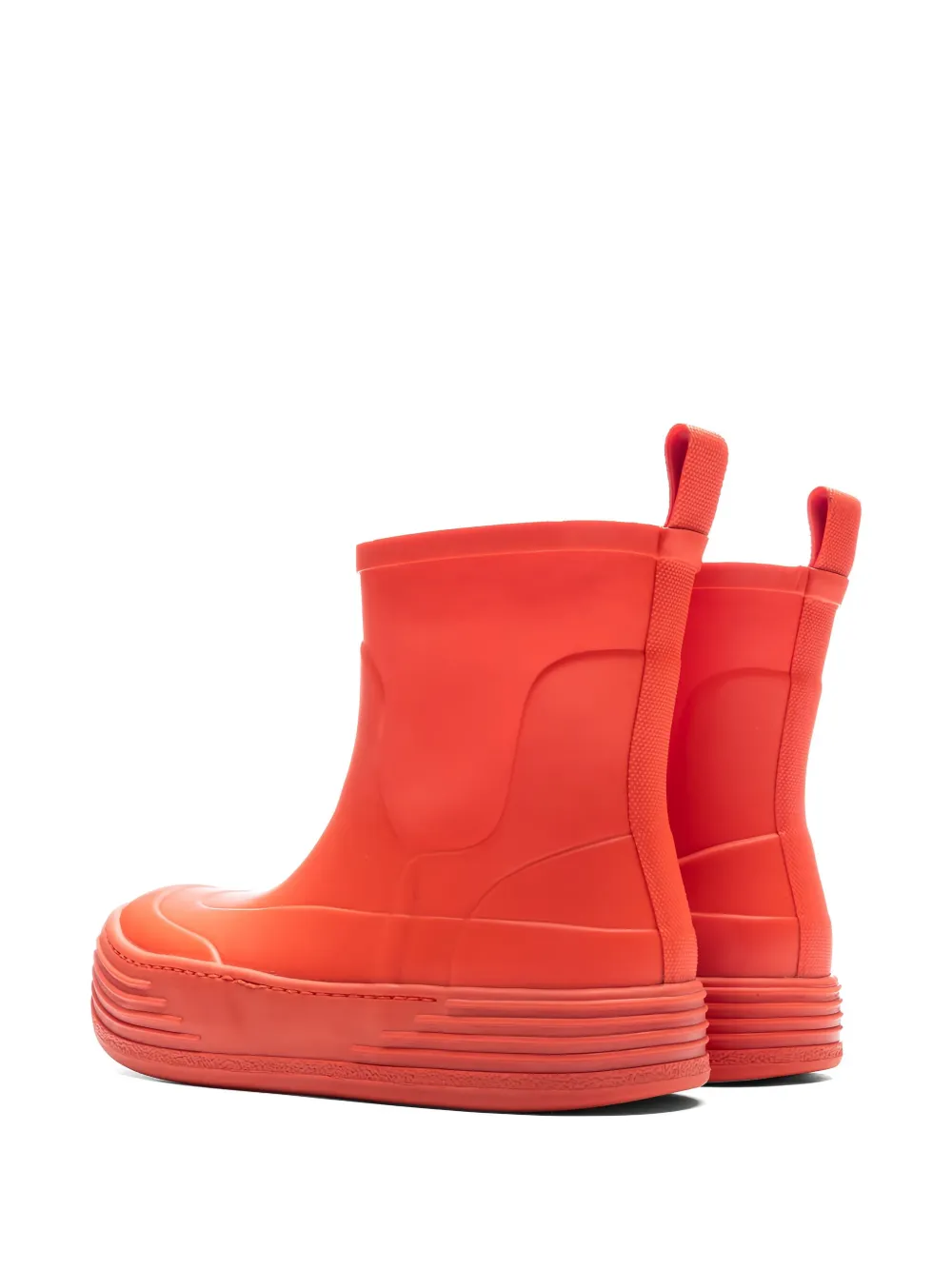  Palm Angels Platform Rubber Boots - Orange 