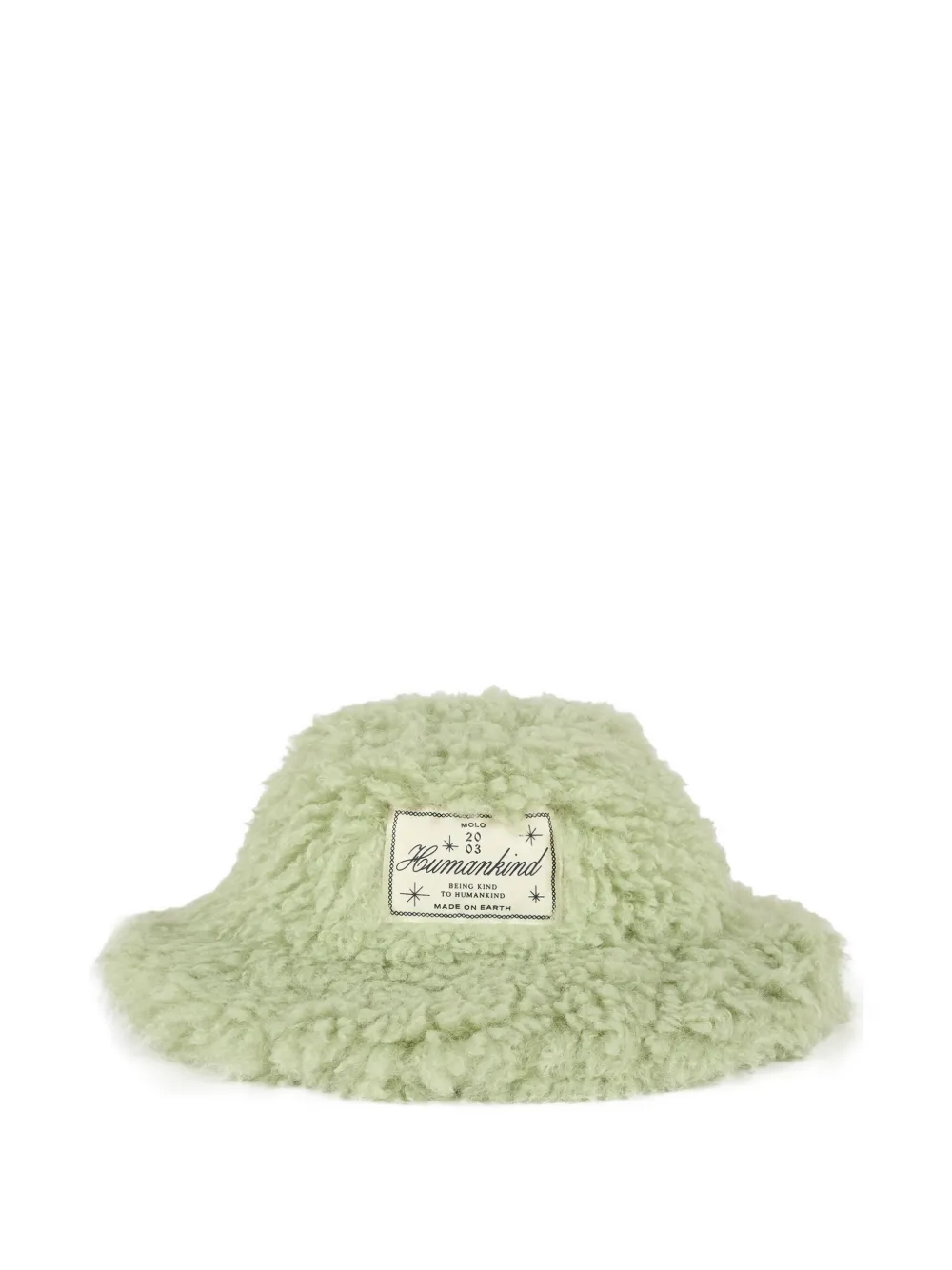 Molo teddy-fleece bucket hat | Green | Image 1