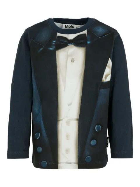 Molo tuxedo-print long-sleeve sweatshirt