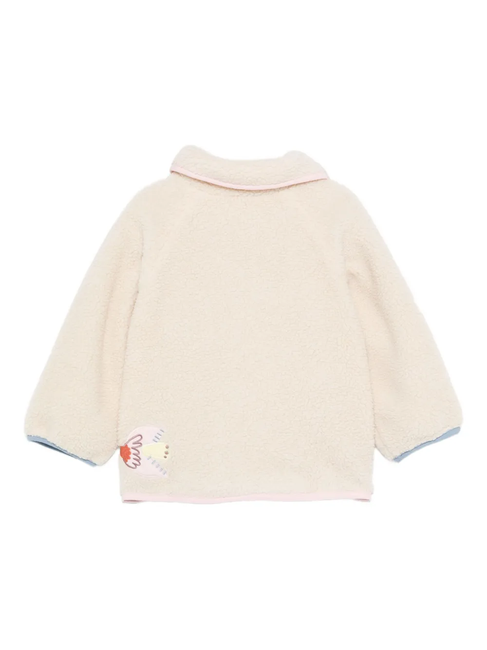 Stella McCartney Kids embroidered fleece jacket | Girls Bomber Jackets | Image 2