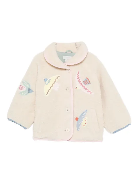 Stella McCartney Kids embroidered fleece jacket
